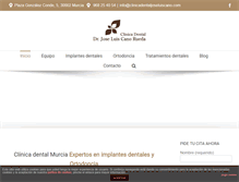 Tablet Screenshot of clinicadentaljoseluiscano.com